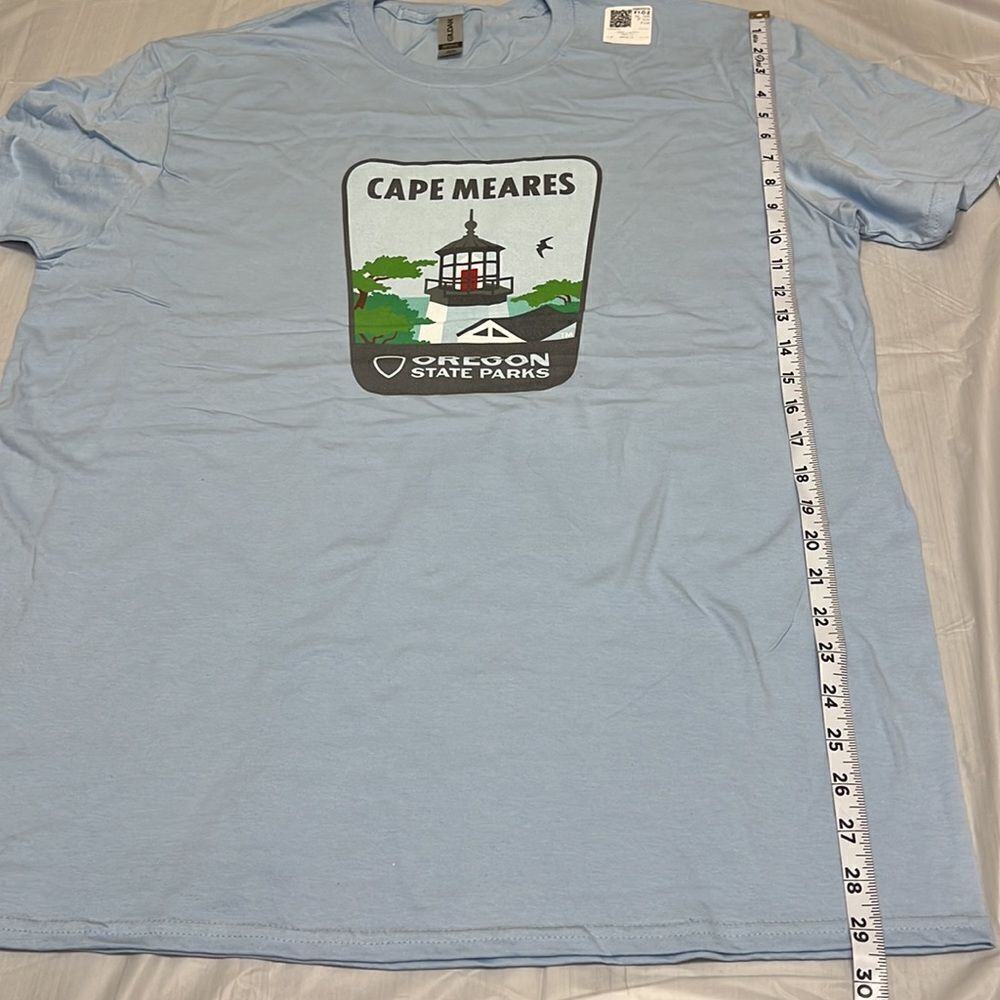 Cape Meares Men’s Light Blue Short Sleeve Graphic Tee Size Large, Extra Large - Picture 13 of 13